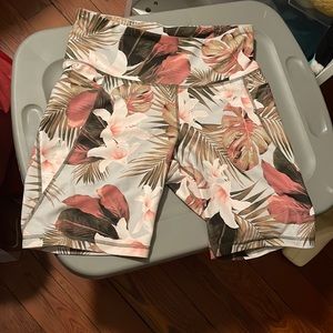 Old Navy floral biker shorts